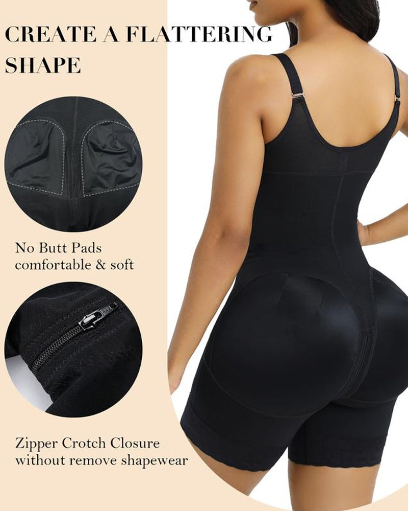 🔥Flash Sale🔥Tummy Control Butt Lifter Shaper with Zipper Crotch Fajas Colombianas