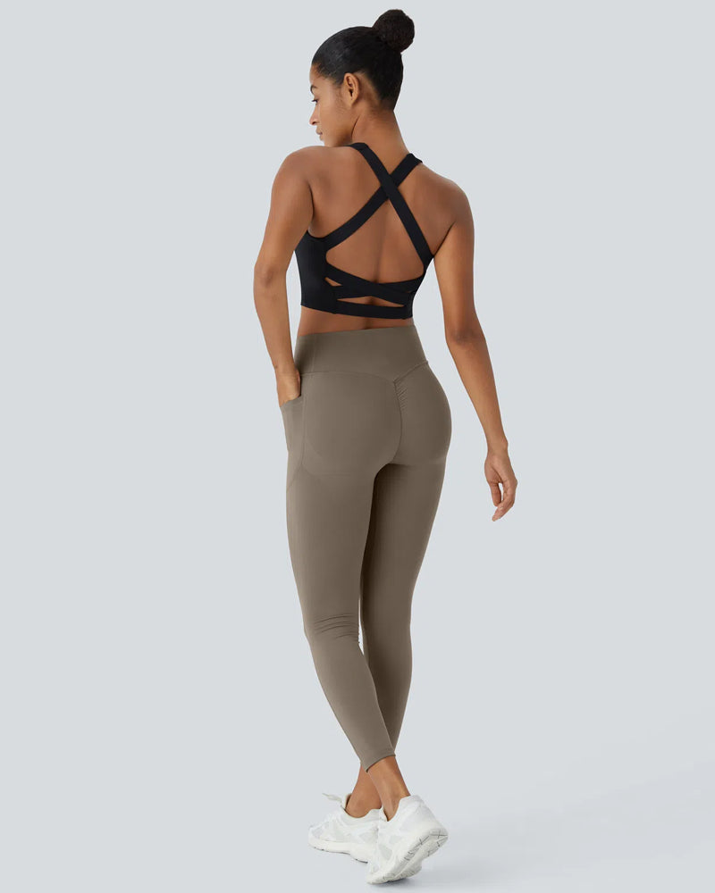🔥Flash Sale🔥 High Waisted Butt Lifting Tummy Control Side Pocket Shaping Training Leggings