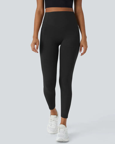 Curvyify High Waisted Butt Lifting Tummy Control Side Pocket Shaping Workout Training Leggings