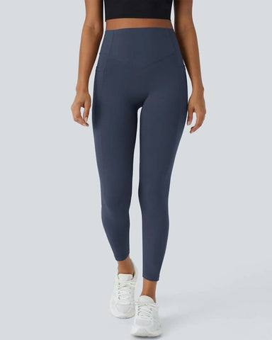 Curvyify High Waisted Butt Lifting Tummy Control Side Pocket Shaping Workout Training Leggings