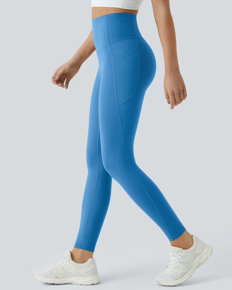 Curvyify High Waisted Butt Lifting Tummy Control Side Pocket Shaping Leggings (Buy 1 Get 1 Free)