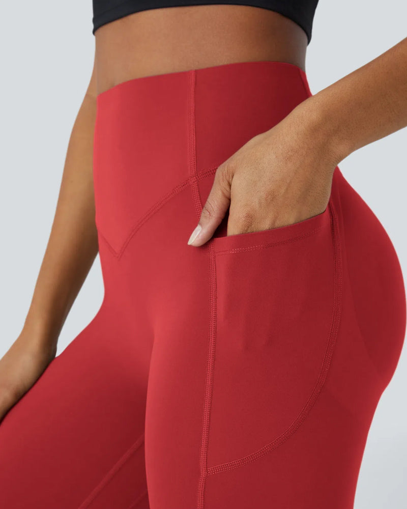 Curvyify High Waisted Butt Lifting Tummy Control Side Pocket Shaping Workout Training Leggings