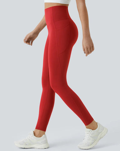 Curvyify High Waisted Butt Lifting Tummy Control Side Pocket Shaping Workout Training Leggings