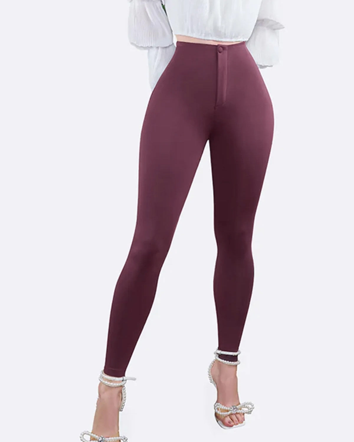 Elasticity Tummy Control High Waist Shaping Butt Lifting Slimming Leggings